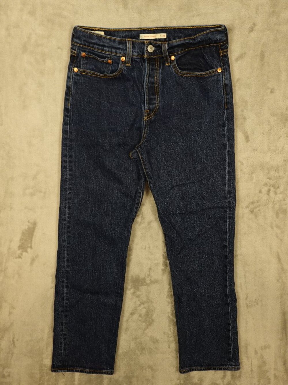 Levi's Premium Wedgie Straight Jeans Women's W28 L28 Dark Wash High‎ Rise Denim